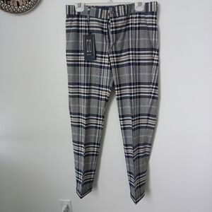 Zara Men's Gray Plaid Pants Size 30 US